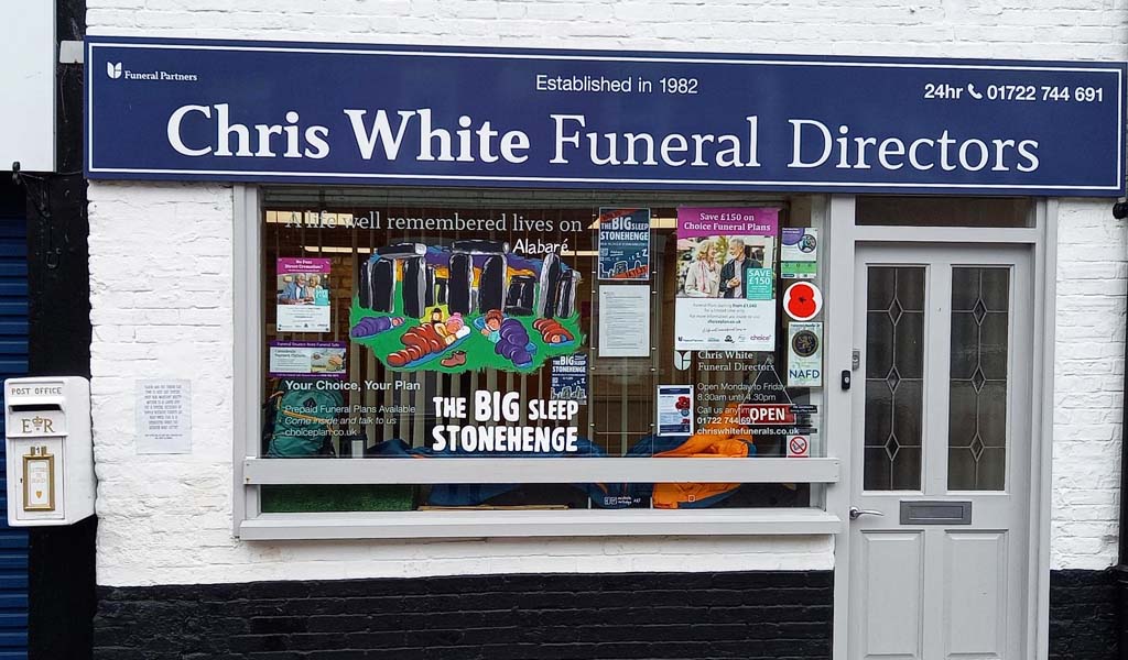 Sleeping at Stonehenge - fundraising for Alabaré - Chris White Funeral
