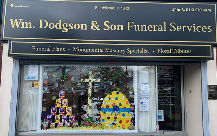 Easter display - Wm. Dodgson & Son Funeral Services