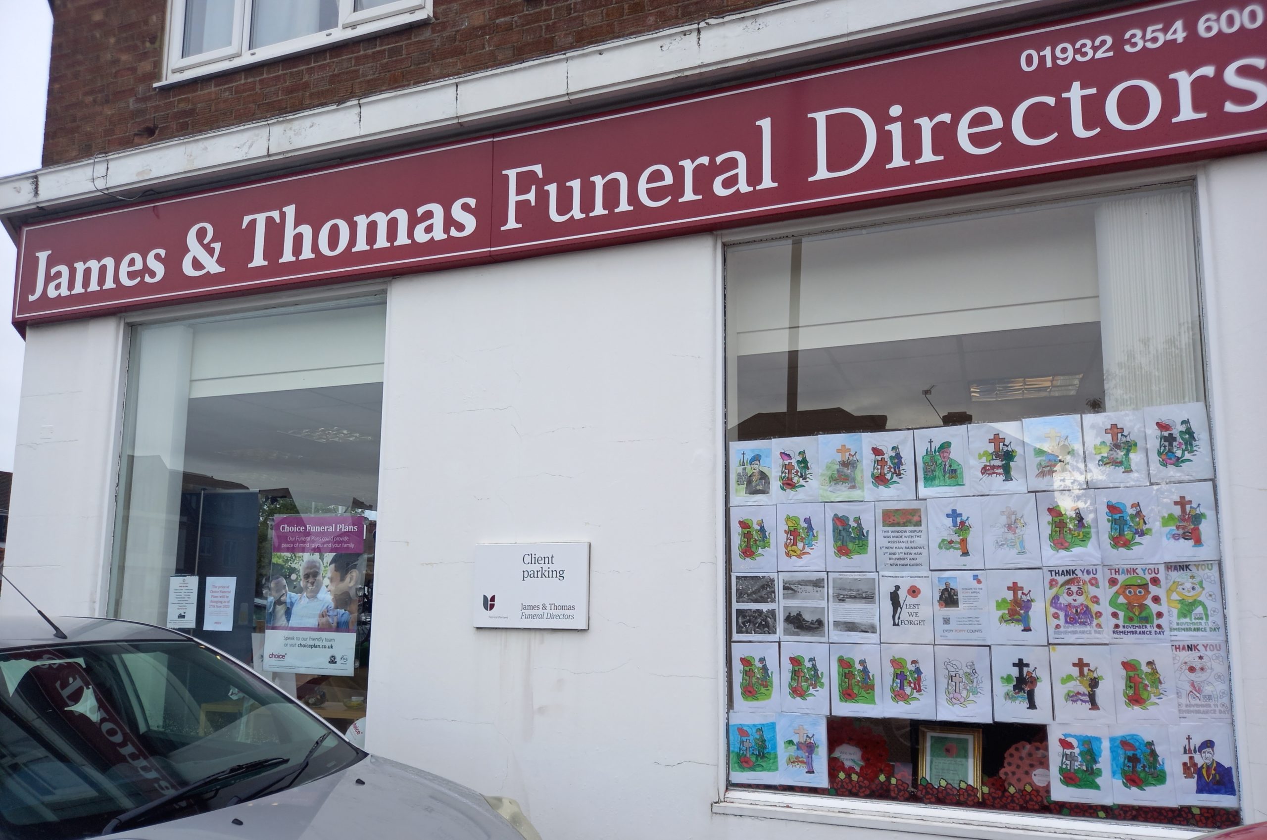 Remembrance Day Window - James & Thomas Funeral Directors